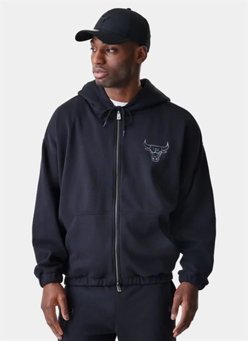 New Era NBA Chicago Bulls Linear Ziptröja